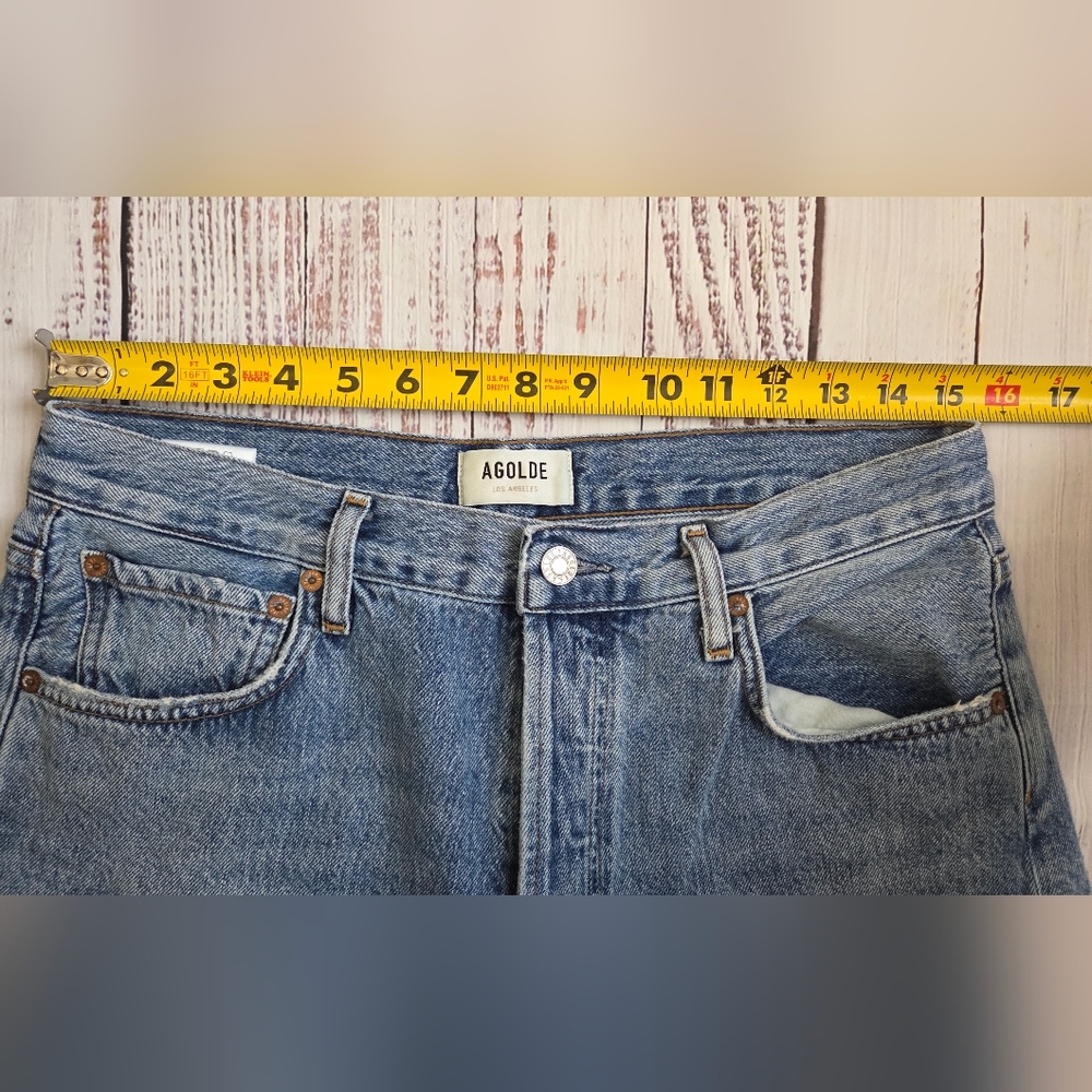 Agolde Ren Wide Leg Jeans in Disclosure Light Wash Relaxed Size 29 - Picture 6 of 10